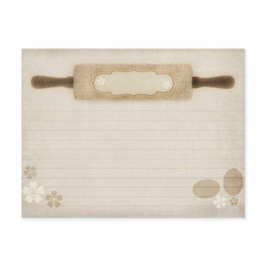 Vintage Rustic Burlap Rolling Pin Recipe