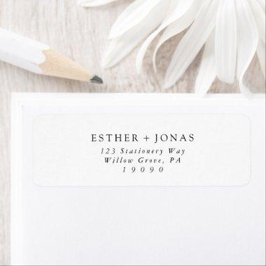 Vintage Script Return Address Label