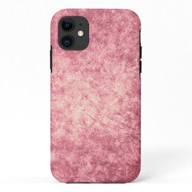Vintage Sponge Texture - Pink iPhone 11 Case