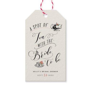 Vintage Tea Party Bridal Shower Personalized Gift Tags