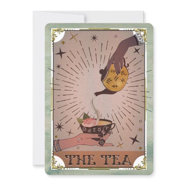 Vintage Tea Tarot Witchy Kettle Halloween Party In