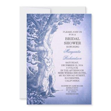 vintage tree blue rustic