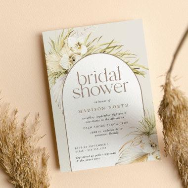 Vintage Tropics Bridal Shower Invitations