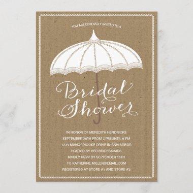 Vintage Umbrella | Bridal Shower Invite