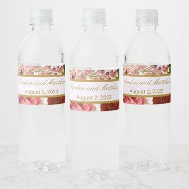 Vintage Victorian Floral Rose Collage Bottle Label