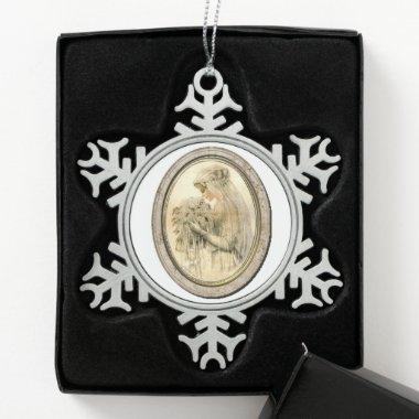 Vintage Wedding Bride Victorian Christmas Ornament