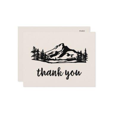 Vintage Wilderness Thank You PostInvitations