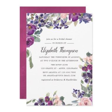 Violet and Plum Floral
