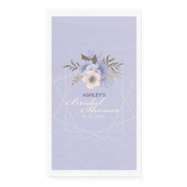 Violet Peach Pastel Geometric Roses  Paper Guest Towels