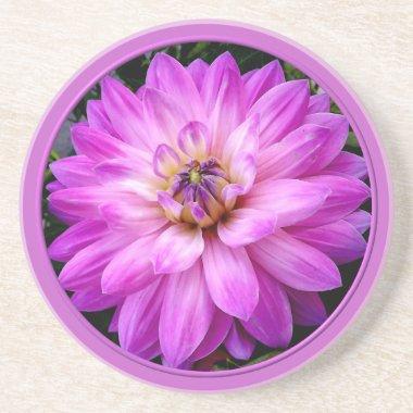 Violet/Purple Dahlia Drink Coaster
