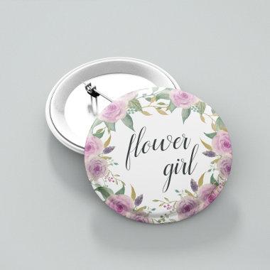 Violet & Sage Flower Girl Button