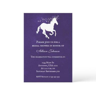 Violet Unicorn  Invite