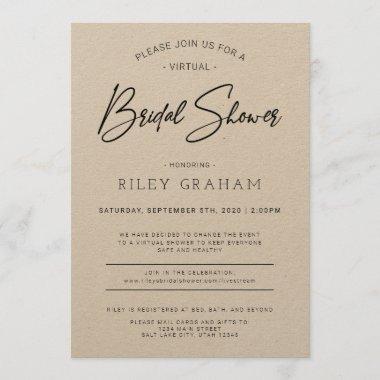 Virtual Bridal Shower Invitations