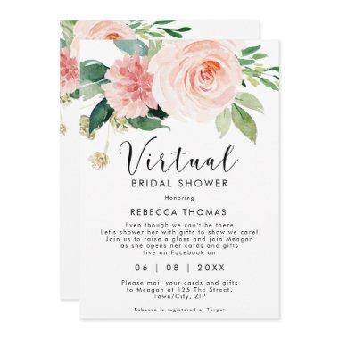 virtual shower by mail pink floral