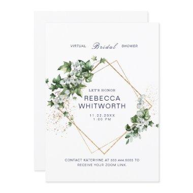 Virtual Zoom  Watercolor Foliage