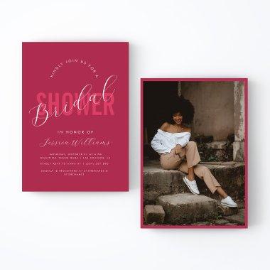 Viva Magenta Pink Bold Script Photo