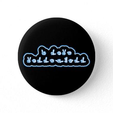 VolleyChick I Love Volleyball ASL Button