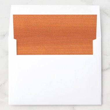 Walnut Wood Elegant Modern Design Template Envelope Liner