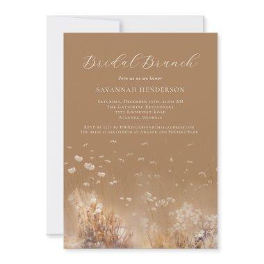 Warm Neutral Bridal Brunch Shower Invitations