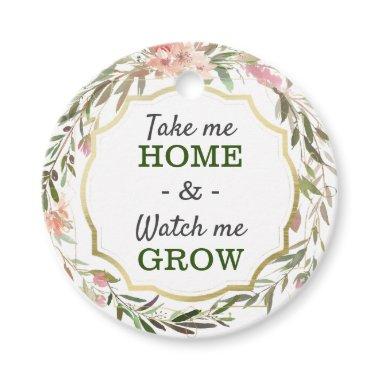 Watch Me Grow Baby Shower Sprinkle Cacti Seed Pot Favor Tags