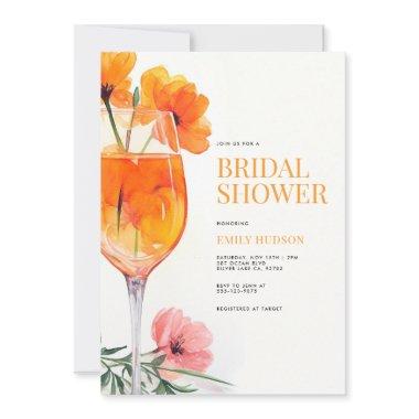 Watercolor Aperol Spritz