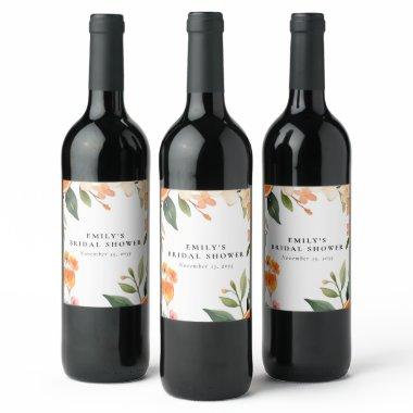 Watercolor Aperol Spritz  Wine Label