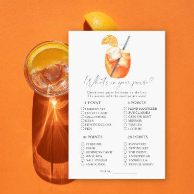 Watercolor aperol spritz What's in your purse game