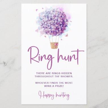 Watercolor Balloon Flowers | Ring Hunt Game