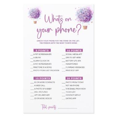 Watercolor Balloon Flowers | What's On Your Phone