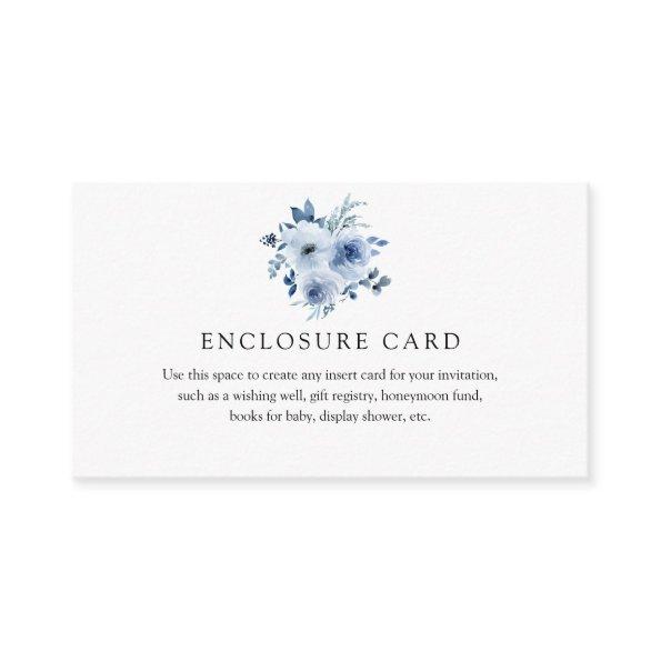 Watercolor Blue Flowers Enclosure