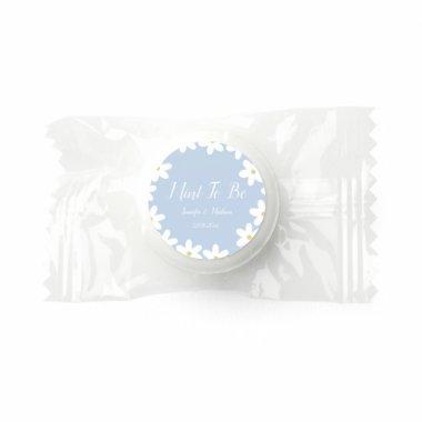 Watercolor blue flowers Mint To Be Wedding Life Saver® Mints