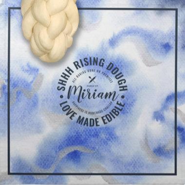 Watercolor Blues Rising Dough Cover & Cloth Napkin