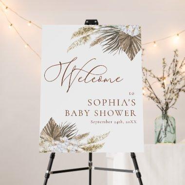 Watercolor Boho Floral Bridal Baby Shower Welcome Foam Board