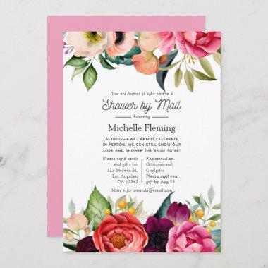 Watercolor Boho Floral Bridal Shower by Mail Invitations