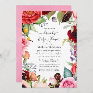 Watercolor Boho Floral Wedding Update Invitations