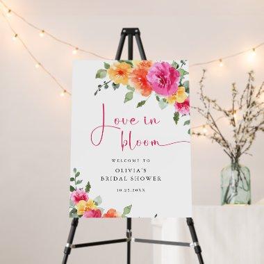 Watercolor Bright Flower WELCOME  Foam Board