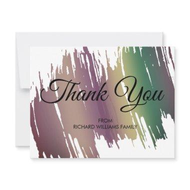 Watercolor Brushstroke  Thank You