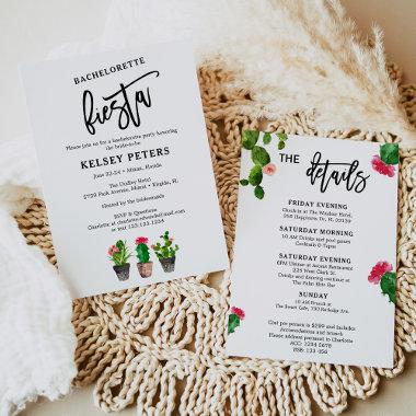 Watercolor Cactus Fiesta Bachelorette Party