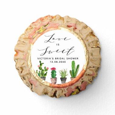 Watercolor Cactus Love is Sweet  Reese's Peanut Butter Cups