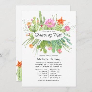 Watercolor Cactus Shower by Mail Invitations