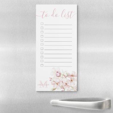 Watercolor Cherry Blossom Magnetic Notepad