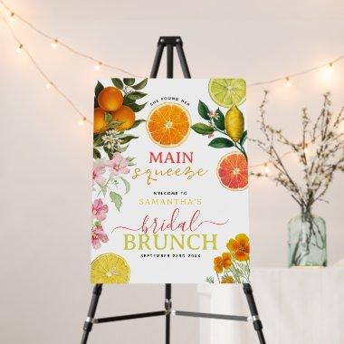 Watercolor Citrus Floral  Brunch Arch Foam Board