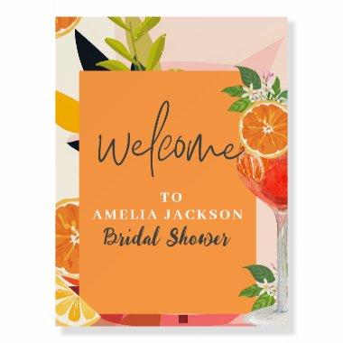 Watercolor citrus fruit Spritz Bridal Shower Foam Board