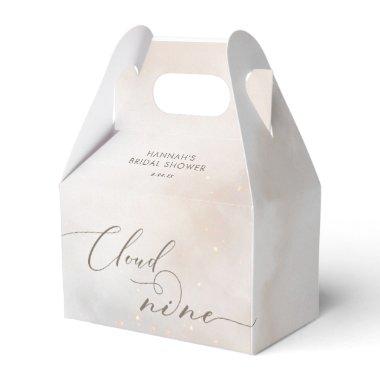 Watercolor Cloud 9 Bridal Shower Thank You Favor Boxes