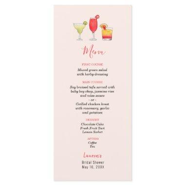 Watercolor Cocktail  menu
