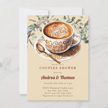 Watercolor Coffee | Couple's Shower Invitations