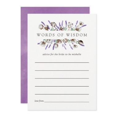 Watercolor Cotton Lavender  Advice