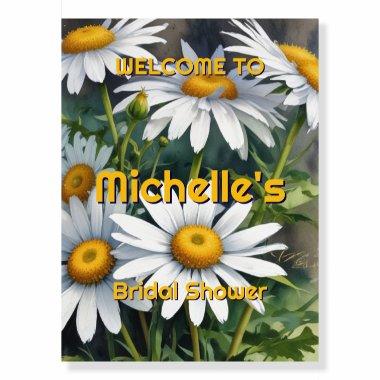 Watercolor Daisies Cute  Foam Board