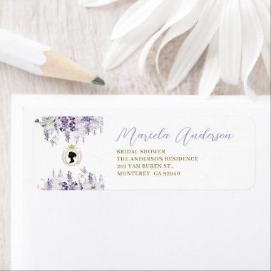Watercolor Elegant Bow Ribbon baby shower Label
