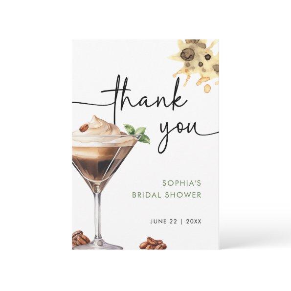 Watercolor Espresso Martini  Thank You